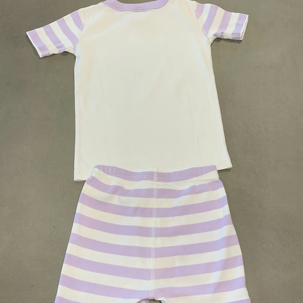 Hanna Andersson Frozen Short Sleeve Pajama Set – Elsa & Anna – Size 4 - Picture 3 of 4